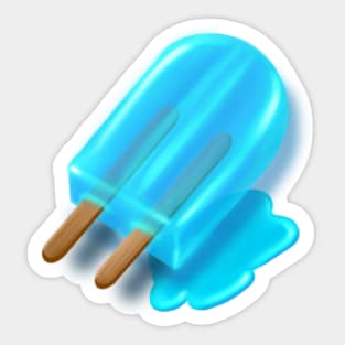 Melted Popsicle Sticker Sticker